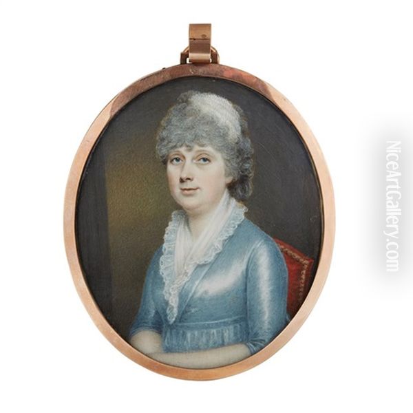 Portrait Miniature Of A Lady - view 1