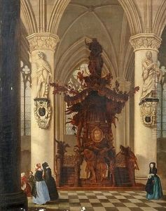 A Church Interior by Victor Jules