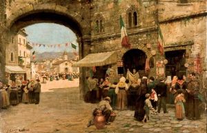 Dia De Mercado En Roma by Jose Juliana Albert