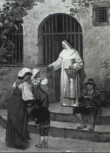 Feeding The Poor By A Convent Feeding The Poor By A Convent