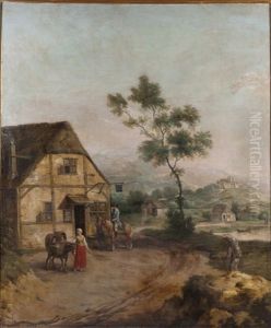 Halte Du Cavalier A L"auberge by Nicolas-Jacques Juliard