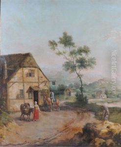 Halte Du Cavalier A L'auberge by Nicolas-Jacques Juliard