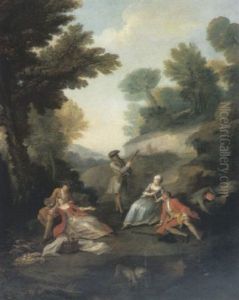 La Collation Apres La Chasse by Nicolas-Jacques Juliard
