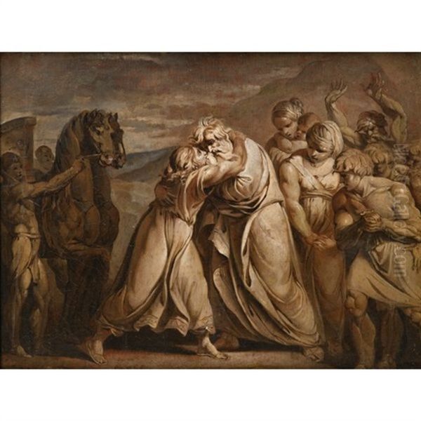 Joseph Rencontre Son Pere Jacob Dans Le Desert Aux Portes De L'egypte - view 1