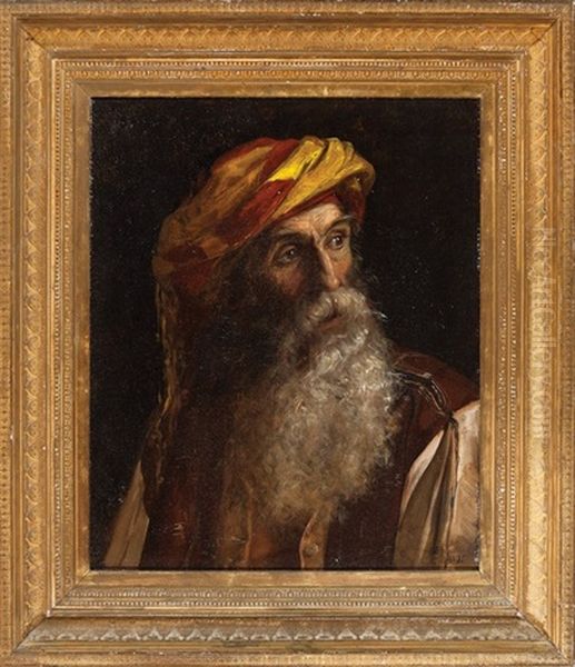 Portrait Of A Bearded Man In A Turban - view 1