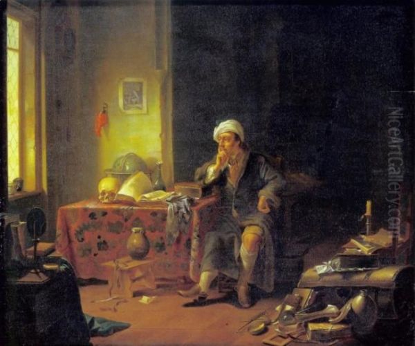 A Scholar In His Study - view 1