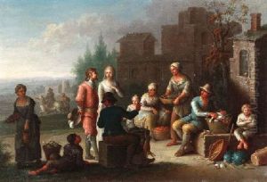 Marktszene by Justus Juncker