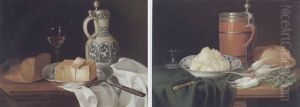 Stilleben Mit Kase by Justus Juncker