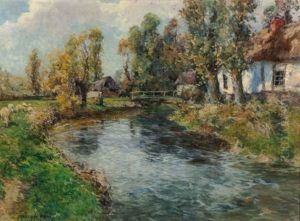 Country Landscape by Charles Frederic Jung