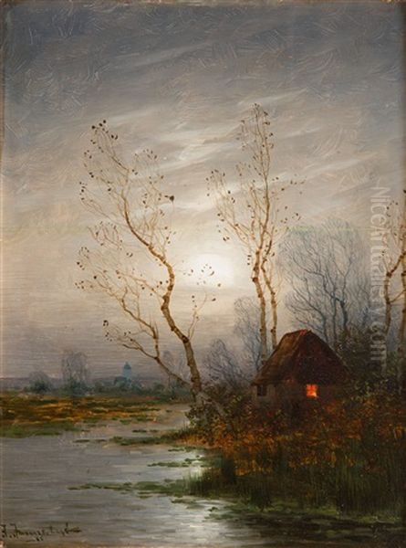 Nocturne With A Hut - view 1