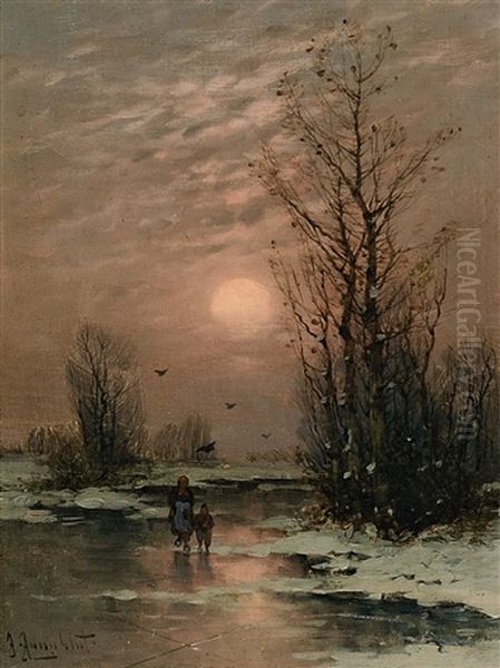 Winterlandschaft Im Abendlicht - view 1