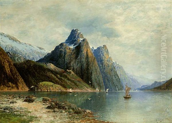 Blick In Einen Fjord Zur Sommerzeit - view 1