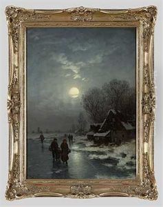 Heimkehr Bei Vollmond Im Winter