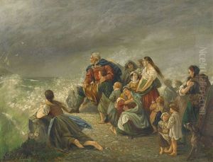 Kampf Mit Den Wellen by Johann II Jungblut