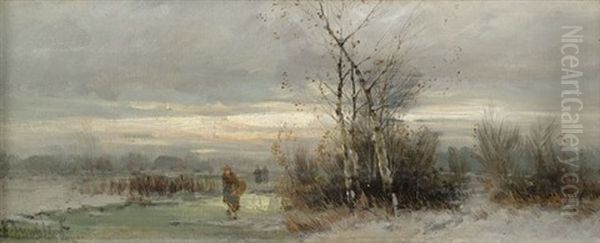 Sommerlandschaft Am Fluss (+ Winterlandschaft Im Abendlicht; Pair) - view 1