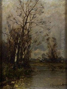 Herbstliche Flusslandschaft Herbstliche Flusslandschaft