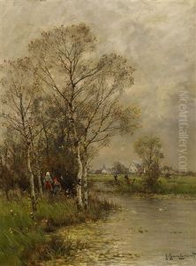 Herbst Am Altwasser by Johann II Jungblut