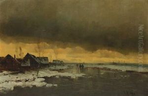 Landscape With Persons, Winter Landscape With Persons, Winter