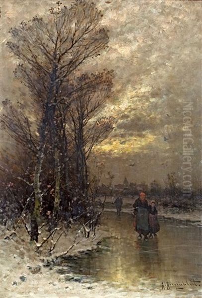Abendliche Winterlandschaft - view 1