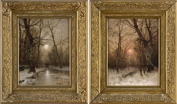 Winterlandschaft (+ Another; Diptych) - view 1