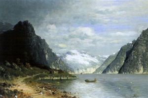 Fjordlandschaft by Johann II Jungblut