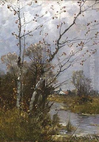 Herbstliche Flusslandschaft - view 1