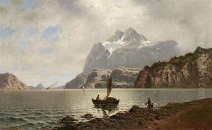 Norwegischer Fjord by Johann II Jungblut