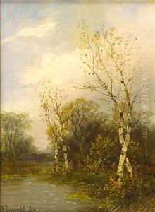Erstes Grun Im Vorfruhling by Johann II Jungblut