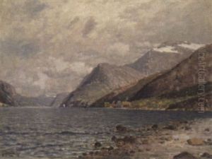 Fjordlandschaft by Johann II Jungblut