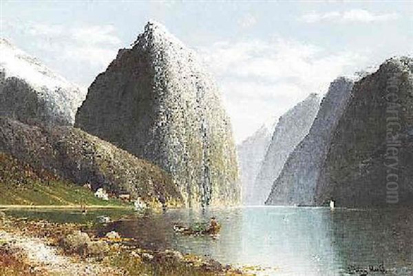 Der Naero-fjord Im Sommer - view 1