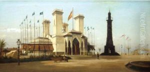 Le Pavillon Espagnol A L'exposition Universelle De 1889.