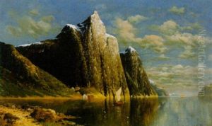 Norwegischer Fjord by Johann II Jungblut
