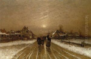 Winterliche Dorflandschaft