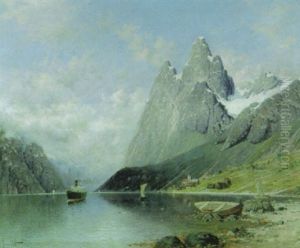 Norwegischer Fjord by Johann II Jungblut