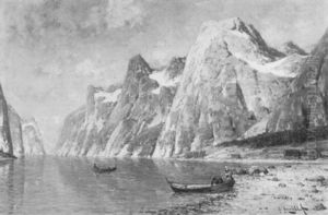 Norwegische Fjordlandschaft Im Sommer by Johann II Jungblut
