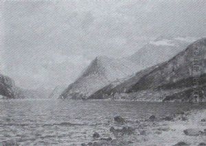Norwegische Fjordlandschaft Norwegische Fjordlandschaft