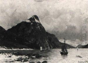 Fjordlandschaft Mit Segelbooten
