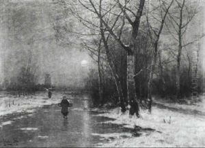 Abendliche Winterlandschaft
