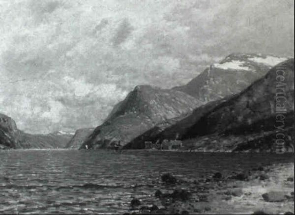 Norwegische Fjordlandschaft - view 1