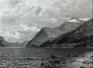 Norwegische Fjordlandschaft by Johann II Jungblut