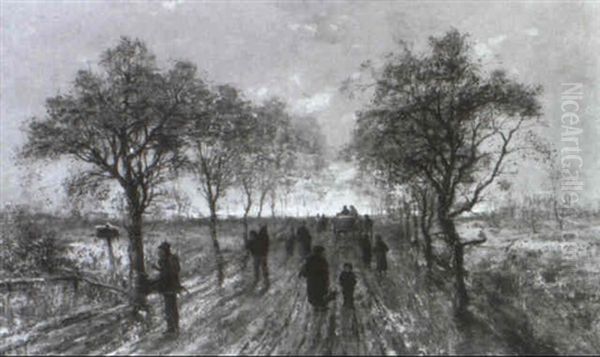 Winterliche Allee - view 1
