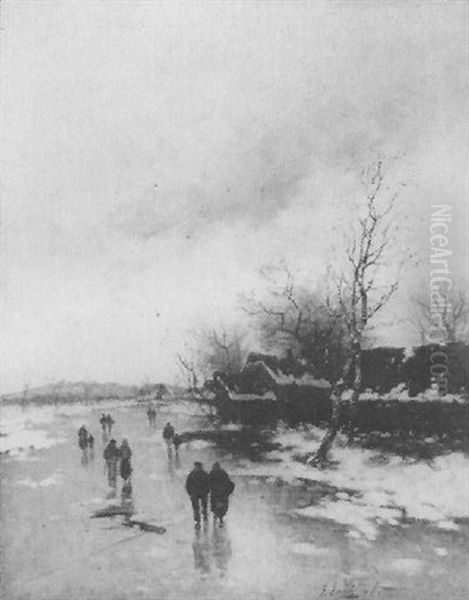 Winterliche Landschaft Mit Staffagen - view 1