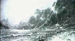 Norwegischer Fjord by Johann II Jungblut