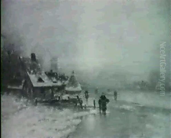 Dutch Village In Winter - view 1