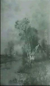 Landschaft Mit Bachlauf Landschaft Mit Bachlauf