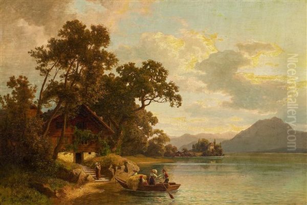 Uberfahrt Auf Einem Alpsee - view 1