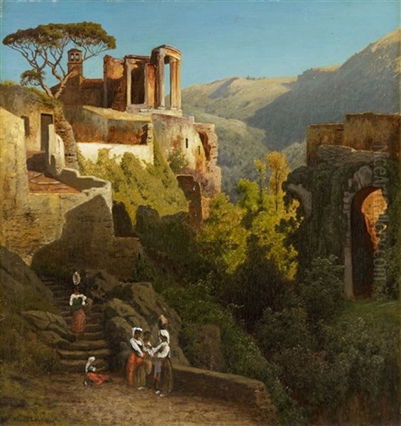 The Temple Of Vesta At Tivoli - view 1