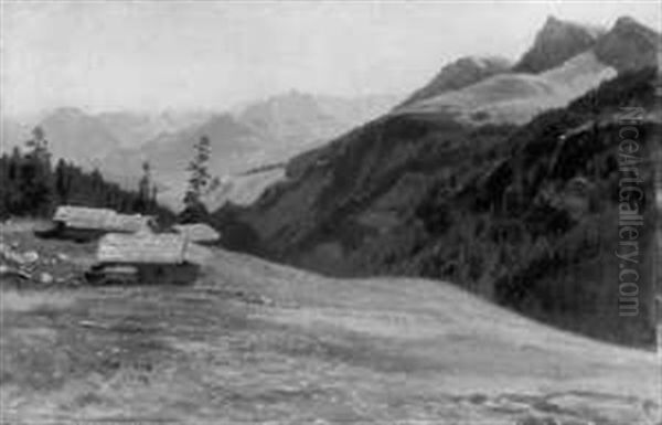 Alpenlandschaft Mit Watzmann Und Kasalp - view 1
