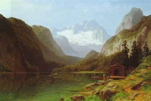 Der Gosausee Mit Blick Auf Den Dachstein