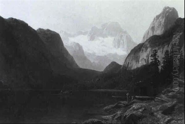 Der Vordere Gosausee Mit Blick Auf Den Dachstein - view 1